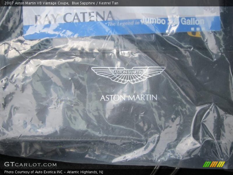 Blue Sapphire / Kestrel Tan 2007 Aston Martin V8 Vantage Coupe