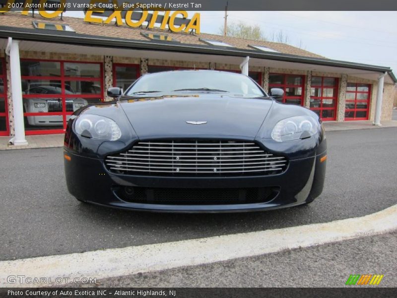 Blue Sapphire / Kestrel Tan 2007 Aston Martin V8 Vantage Coupe