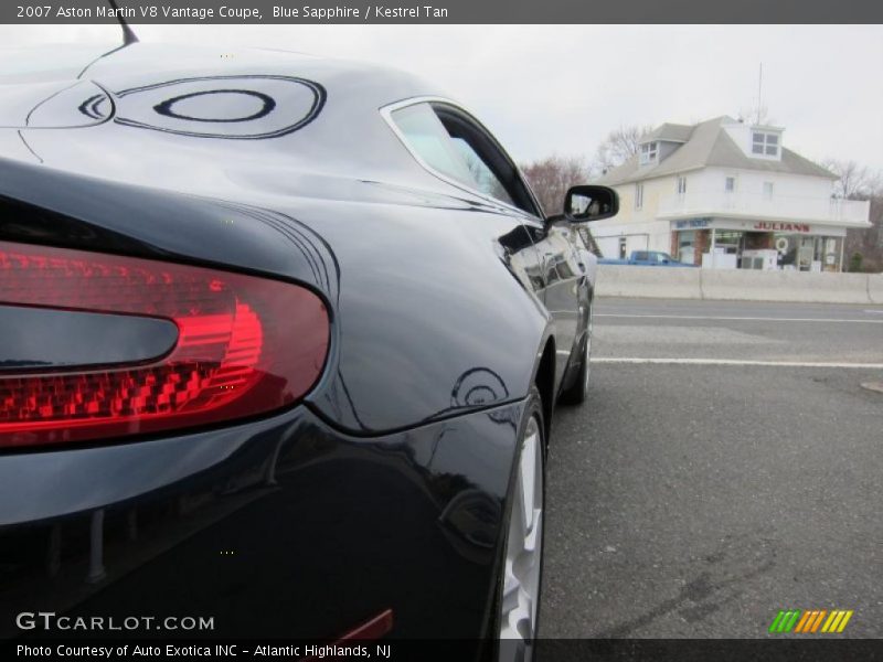 Blue Sapphire / Kestrel Tan 2007 Aston Martin V8 Vantage Coupe