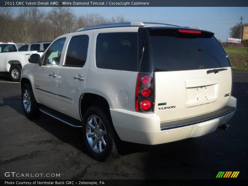 White Diamond Tintcoat / Cocoa/Light Cashmere 2011 GMC Yukon Denali AWD