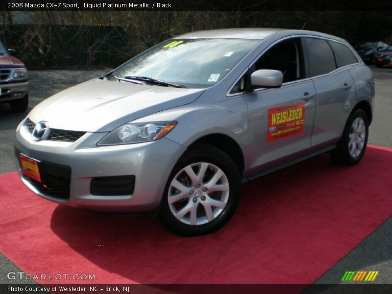 Liquid Platinum Metallic / Black 2008 Mazda CX-7 Sport