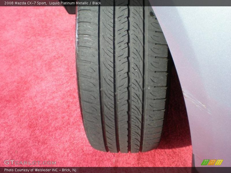 Liquid Platinum Metallic / Black 2008 Mazda CX-7 Sport