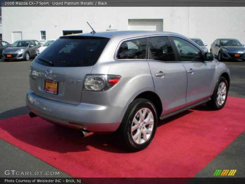 Liquid Platinum Metallic / Black 2008 Mazda CX-7 Sport