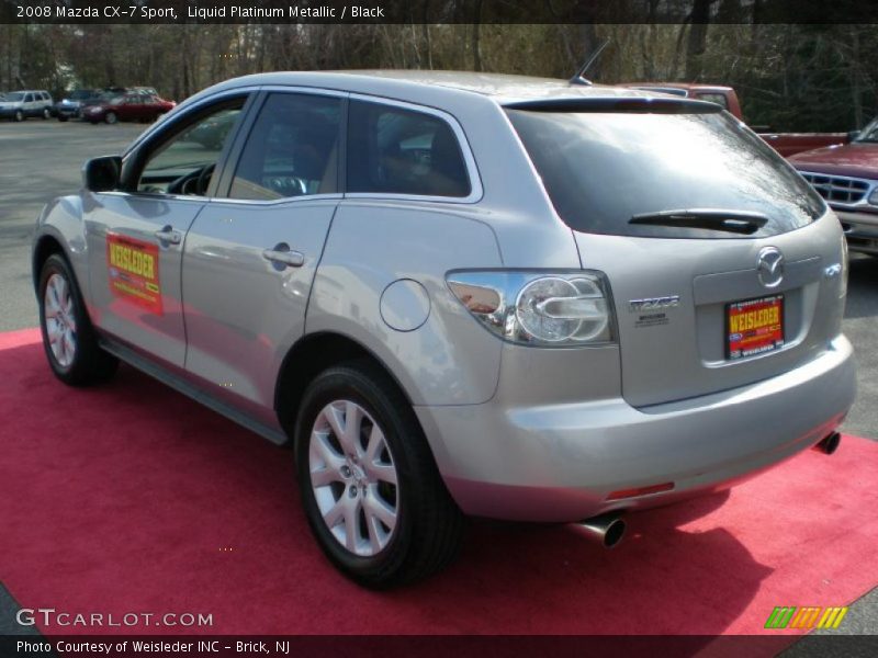 Liquid Platinum Metallic / Black 2008 Mazda CX-7 Sport