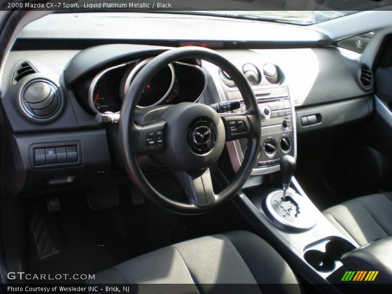 Liquid Platinum Metallic / Black 2008 Mazda CX-7 Sport