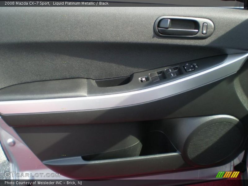 Liquid Platinum Metallic / Black 2008 Mazda CX-7 Sport