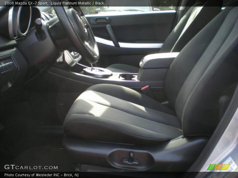 Liquid Platinum Metallic / Black 2008 Mazda CX-7 Sport