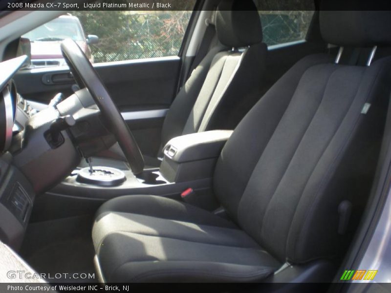 Liquid Platinum Metallic / Black 2008 Mazda CX-7 Sport