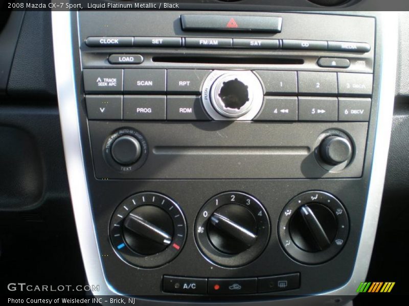 Liquid Platinum Metallic / Black 2008 Mazda CX-7 Sport