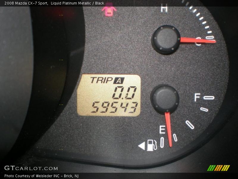 Liquid Platinum Metallic / Black 2008 Mazda CX-7 Sport