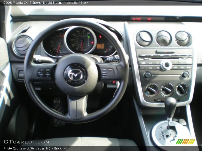 Liquid Platinum Metallic / Black 2008 Mazda CX-7 Sport
