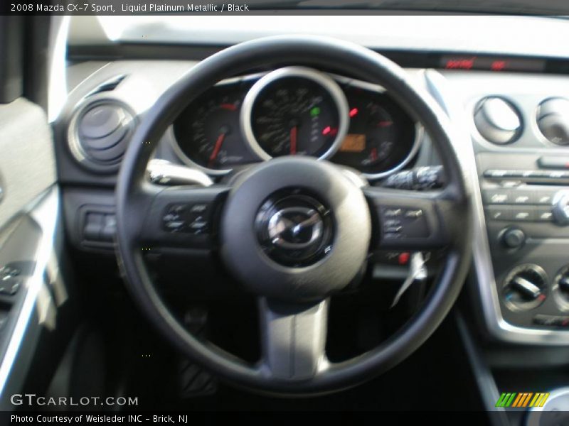 Liquid Platinum Metallic / Black 2008 Mazda CX-7 Sport