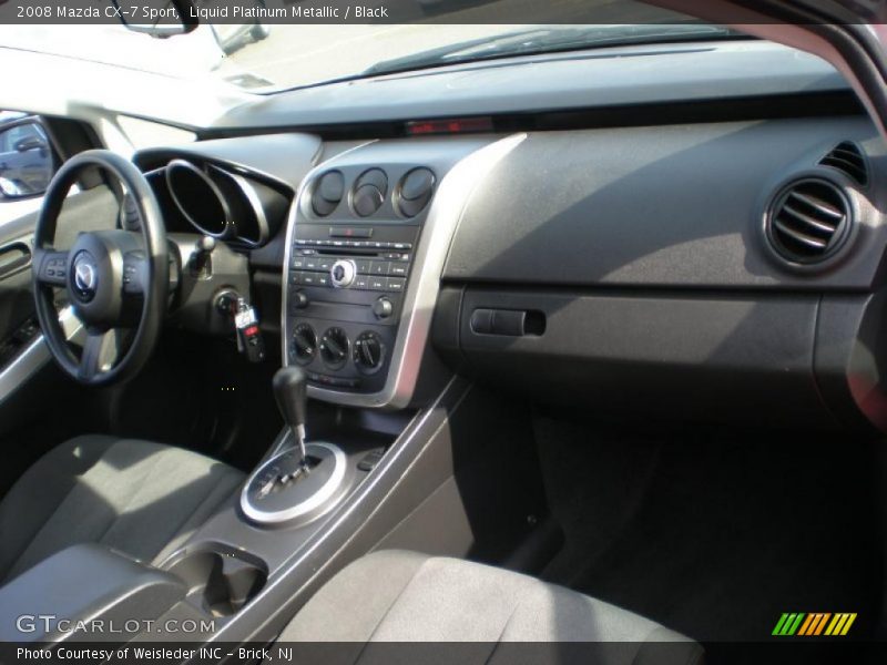 Liquid Platinum Metallic / Black 2008 Mazda CX-7 Sport