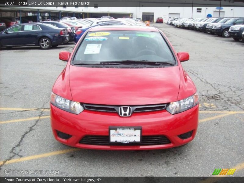 Rallye Red / Black 2007 Honda Civic EX Coupe