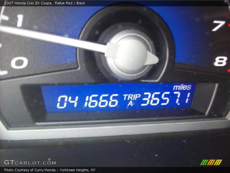 Rallye Red / Black 2007 Honda Civic EX Coupe