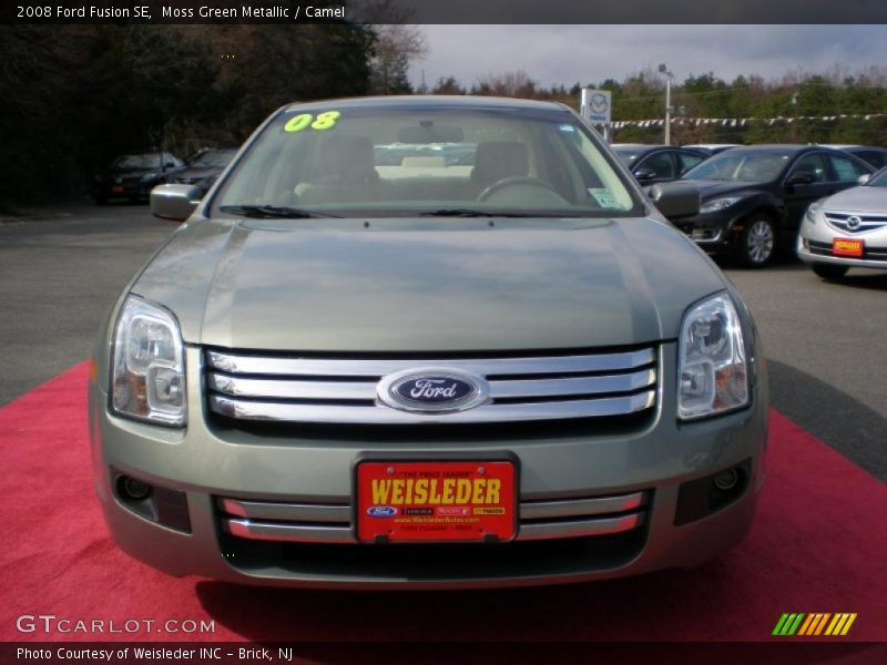 Moss Green Metallic / Camel 2008 Ford Fusion SE