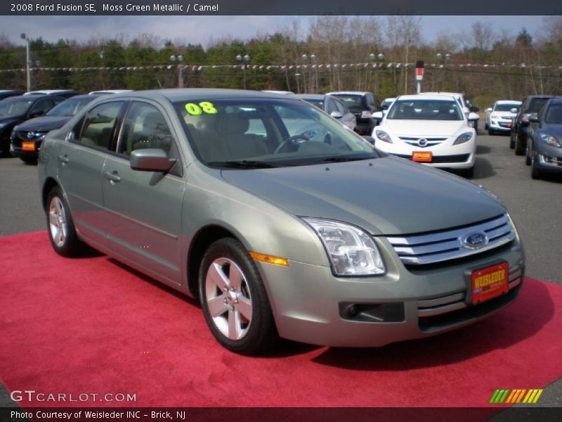 Moss Green Metallic / Camel 2008 Ford Fusion SE