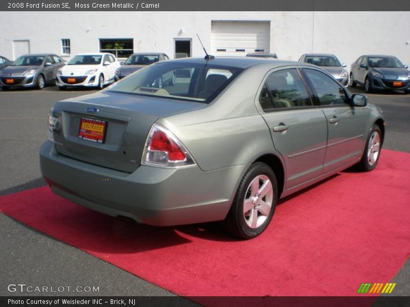 Moss Green Metallic / Camel 2008 Ford Fusion SE