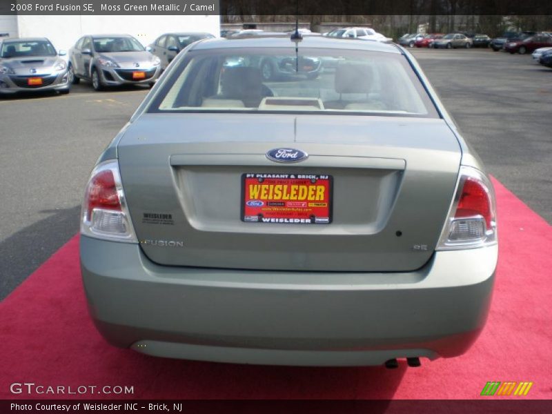 Moss Green Metallic / Camel 2008 Ford Fusion SE