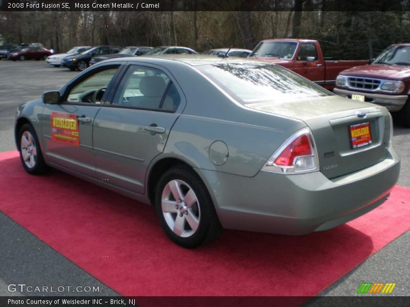 Moss Green Metallic / Camel 2008 Ford Fusion SE