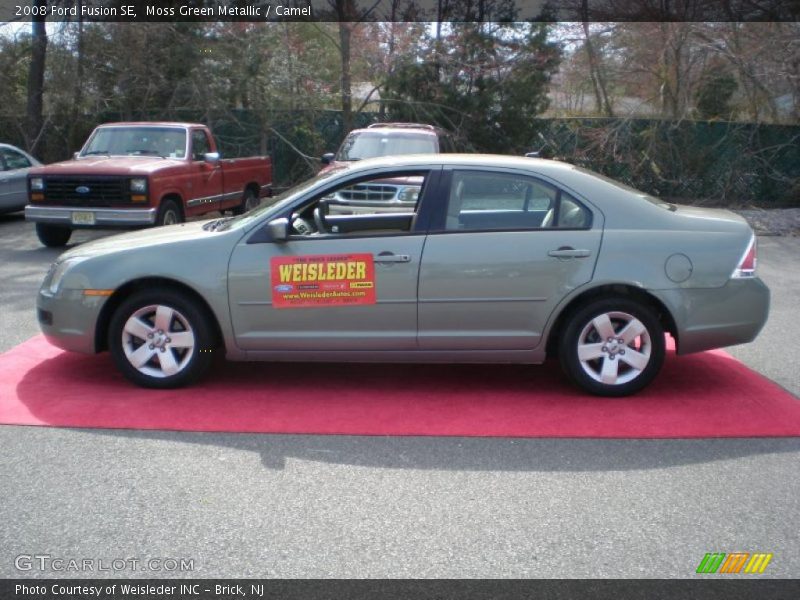 Moss Green Metallic / Camel 2008 Ford Fusion SE
