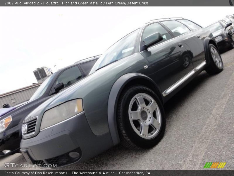 Highland Green Metallic / Fern Green/Desert Grass 2002 Audi Allroad 2.7T quattro