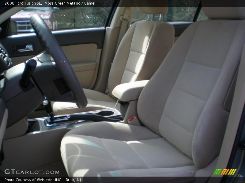 Moss Green Metallic / Camel 2008 Ford Fusion SE