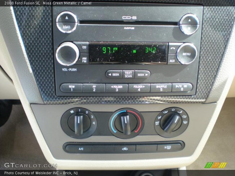 Moss Green Metallic / Camel 2008 Ford Fusion SE