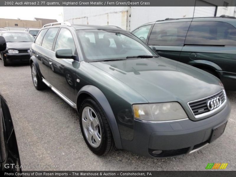 Highland Green Metallic / Fern Green/Desert Grass 2002 Audi Allroad 2.7T quattro