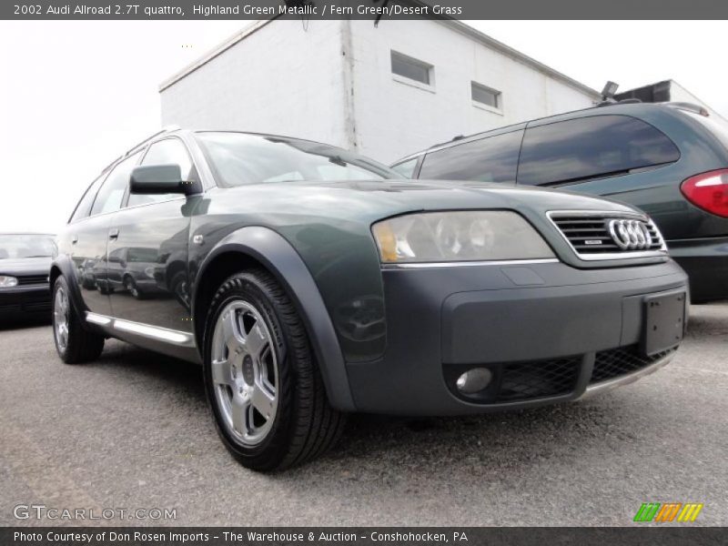 Highland Green Metallic / Fern Green/Desert Grass 2002 Audi Allroad 2.7T quattro