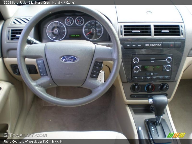 Moss Green Metallic / Camel 2008 Ford Fusion SE