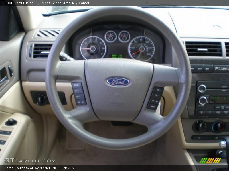 Moss Green Metallic / Camel 2008 Ford Fusion SE