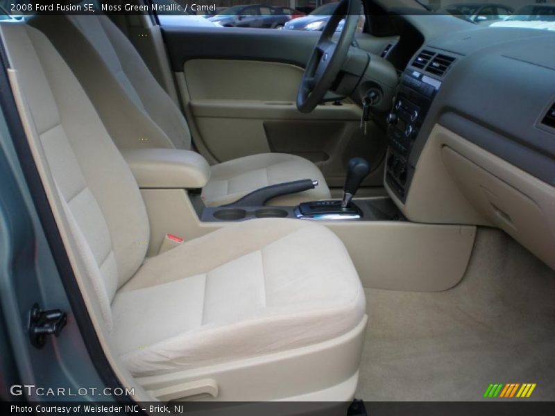 Moss Green Metallic / Camel 2008 Ford Fusion SE