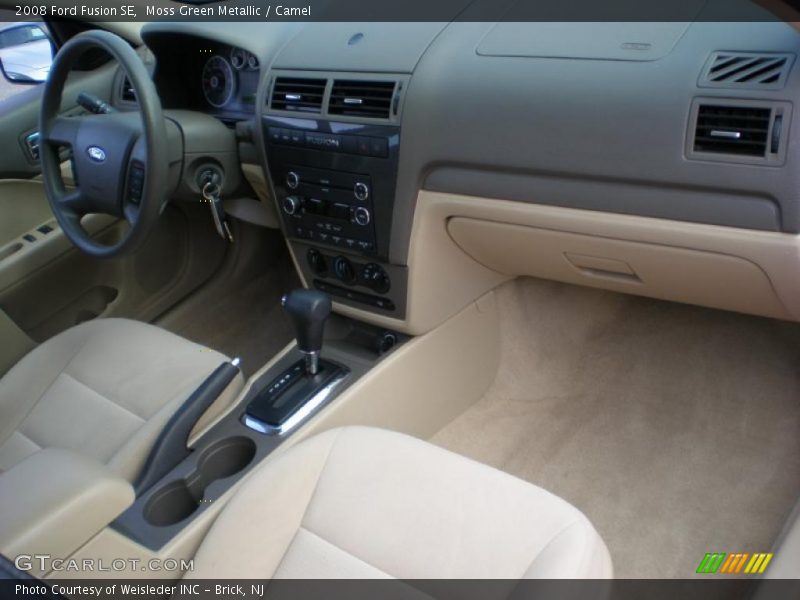 Moss Green Metallic / Camel 2008 Ford Fusion SE