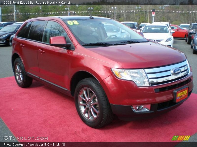 Redfire Metallic / Camel 2008 Ford Edge SEL