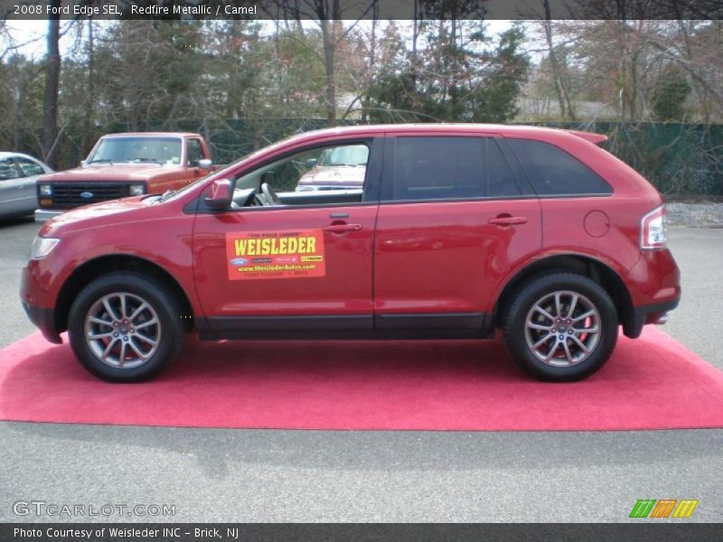 Redfire Metallic / Camel 2008 Ford Edge SEL