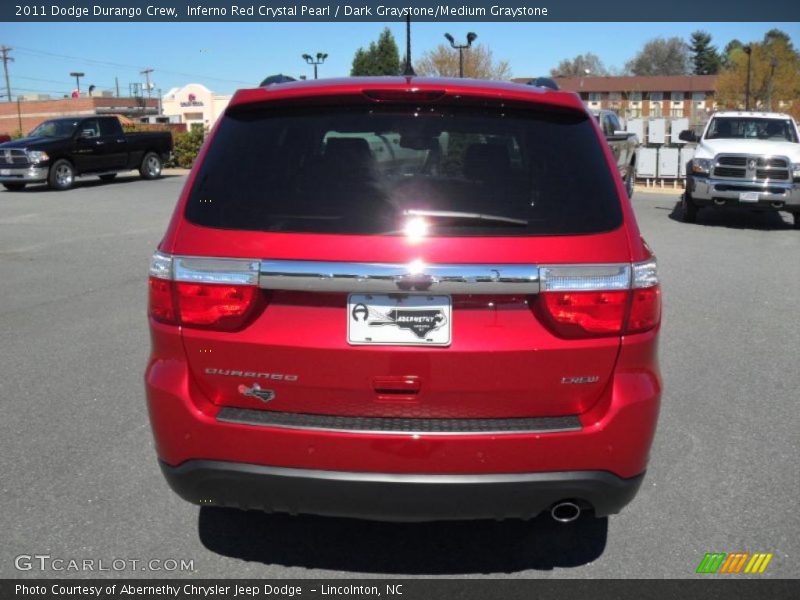 Inferno Red Crystal Pearl / Dark Graystone/Medium Graystone 2011 Dodge Durango Crew