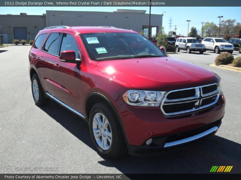 Inferno Red Crystal Pearl / Dark Graystone/Medium Graystone 2011 Dodge Durango Crew