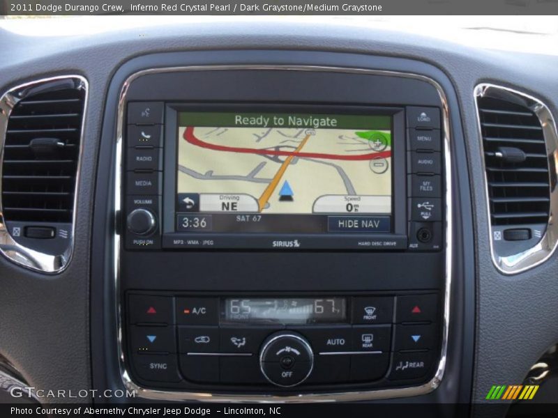 Navigation of 2011 Durango Crew