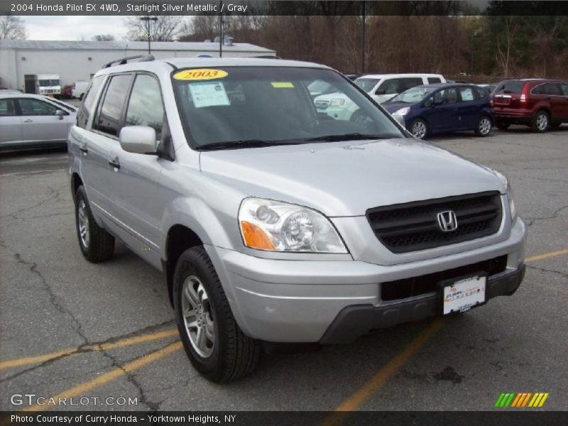 Starlight Silver Metallic / Gray 2004 Honda Pilot EX 4WD