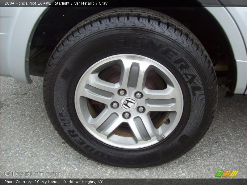 Starlight Silver Metallic / Gray 2004 Honda Pilot EX 4WD