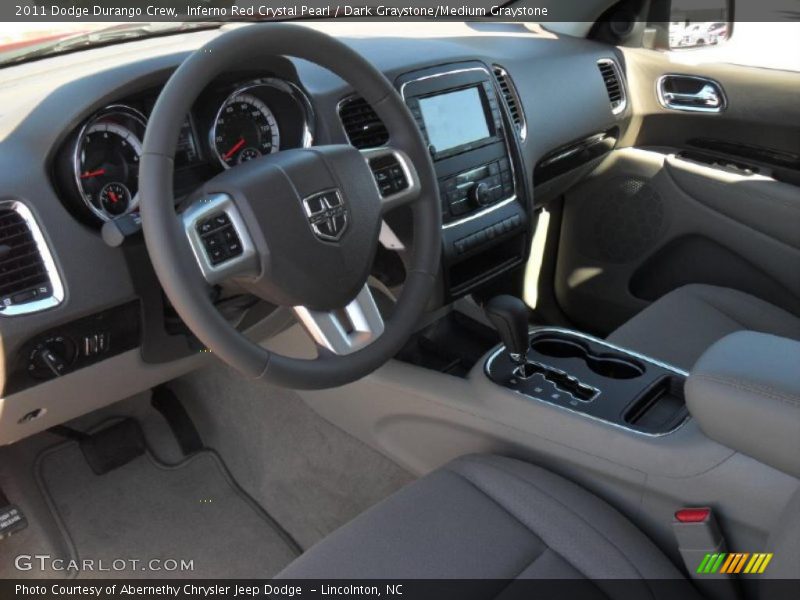 Dark Graystone/Medium Graystone Interior - 2011 Durango Crew 