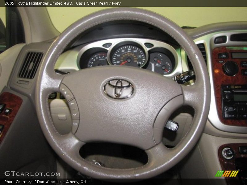 Oasis Green Pearl / Ivory 2005 Toyota Highlander Limited 4WD