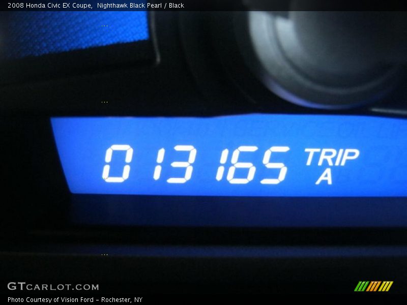 Nighthawk Black Pearl / Black 2008 Honda Civic EX Coupe