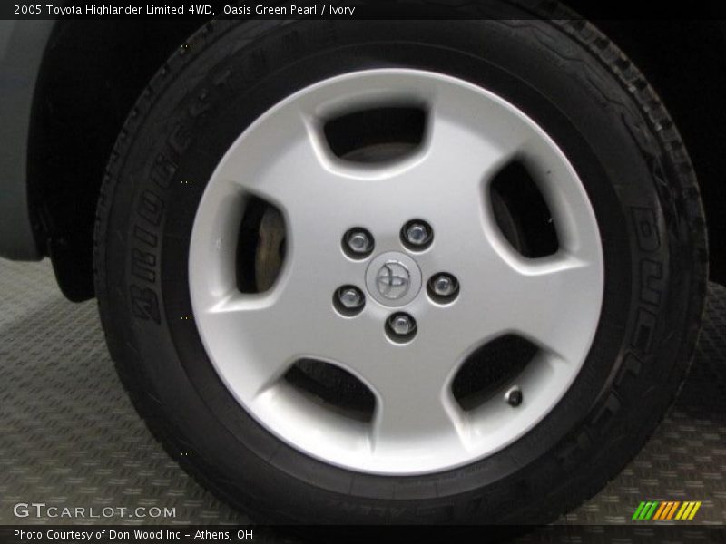 Oasis Green Pearl / Ivory 2005 Toyota Highlander Limited 4WD