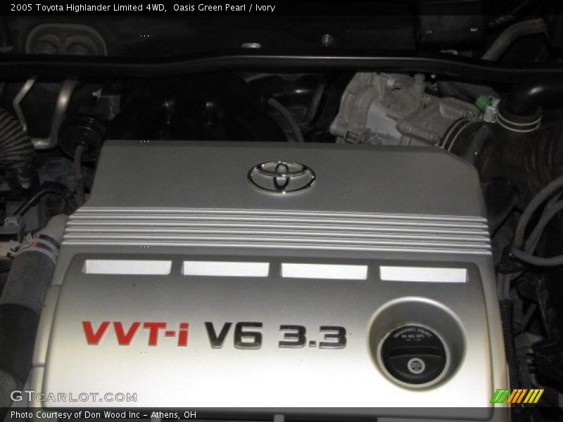 Oasis Green Pearl / Ivory 2005 Toyota Highlander Limited 4WD