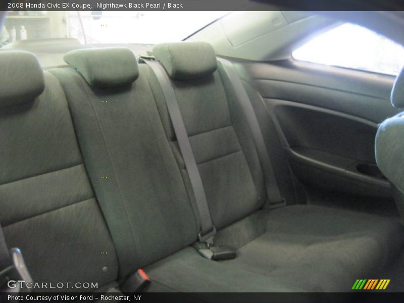 Nighthawk Black Pearl / Black 2008 Honda Civic EX Coupe