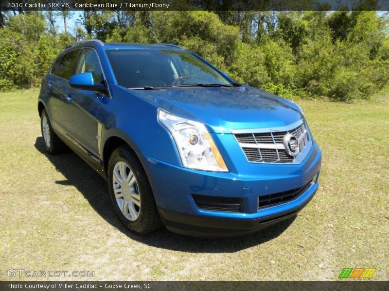 Caribbean Blue / Titanium/Ebony 2010 Cadillac SRX V6