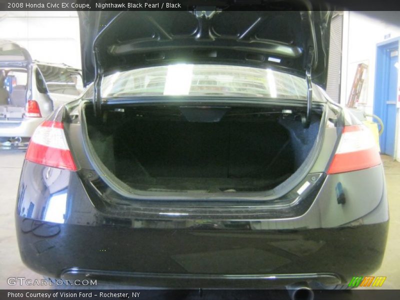 Nighthawk Black Pearl / Black 2008 Honda Civic EX Coupe