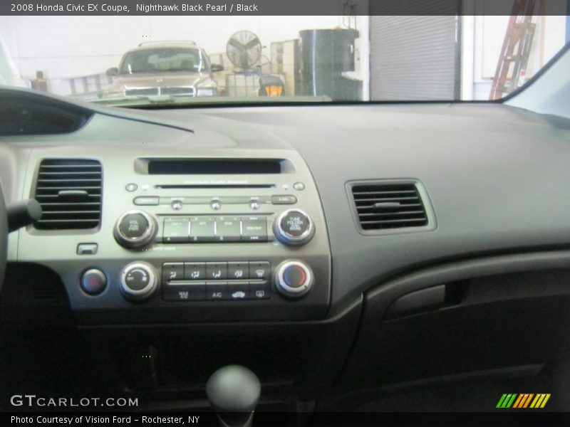 Nighthawk Black Pearl / Black 2008 Honda Civic EX Coupe